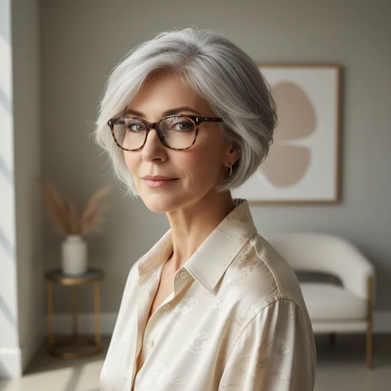 Coupe de cheveux court femme 60 ans avec lunettes : comment choisir ?