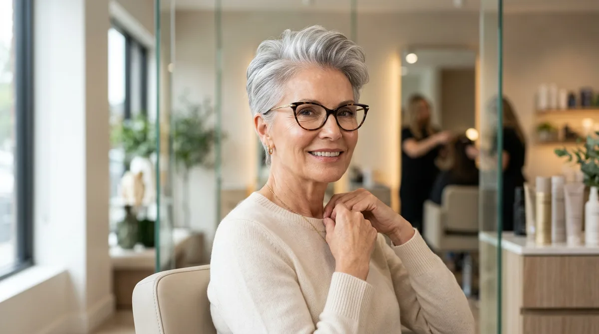 Coupe de cheveux court femme 70 ans avec lunettes : quels styles ?