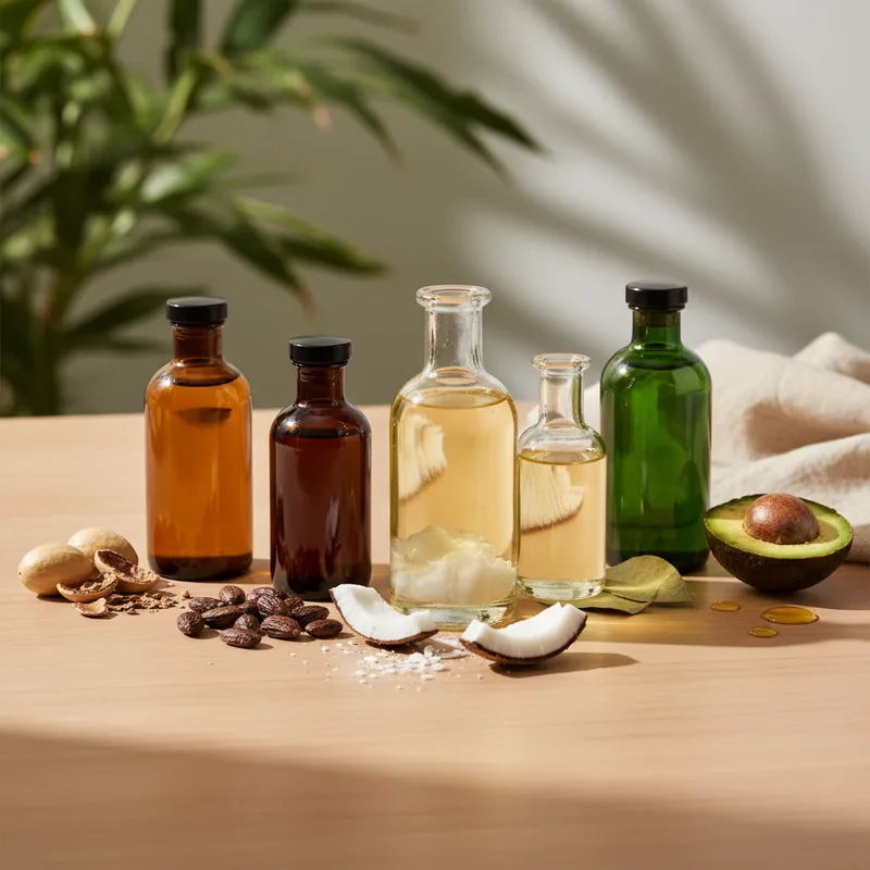 Huiles végétales pour les cheveux : propriétés et utilisations